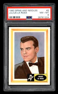 1960 Fleer Spins and Needles #6 Julius La Rosa PSA 8 - Picture 1 of 2