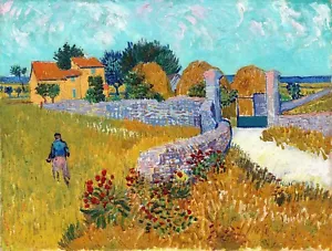 Farmhouse in Provence Painting by Vincent van Gogh Reproduction - Picture 1 of 3