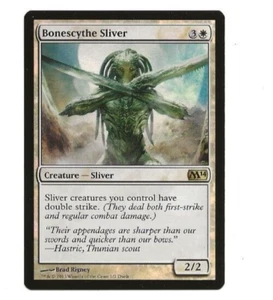Bonescythe Sliver *Lámina* Medios Promociones Platino Raro Excelente Estado Magic The Gathering - Imagen 1 de 2