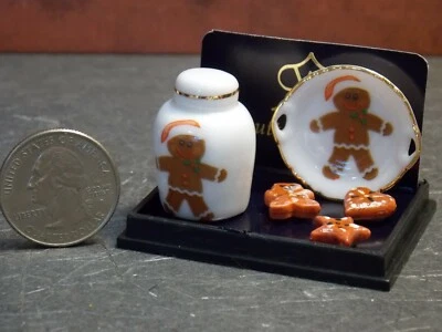 Tarro de galletas de Navidad miniatura para casa de muñecas Reutter escala 1:12 B309 Dollys Gallery Foto 1 de 3