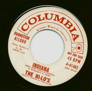The Hi-Lo's - Indiana - Goody Goody (7inch, 45rpm) - Singles Pop/Diverse - Picture 1 of 2