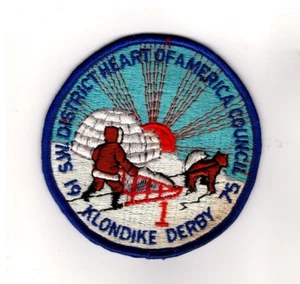 Patch Klondike Heart of America Council Kansas City Missouri, distretto SW 1975 - Foto 1 di 1