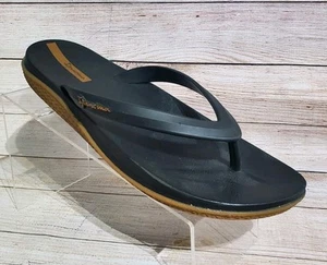 Ipanema Black Flip Flops Men's Size 12 US 45/46 EU Grendene Made in Brazil - Picture 1 of 5
