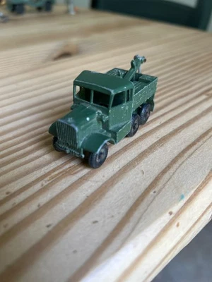 LESNEY SCAMMEL BREAKDOWN TRUCK ARMY #64 ORIGINAL 1959 ENGLAND W/WORKING HOOK - Image 1 of 4
