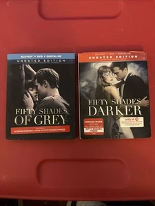 BLU RAY UNRATED Fifty Shades of Grey / Fifty Shades Darker: 2-Movie Collection - Picture 1 of 7