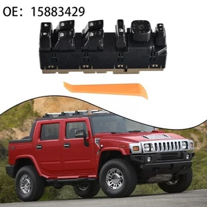 For Hummer For H2 Driver Side Power Window Control Switch Knob Button 2003 2007 - Picture 1 of 10