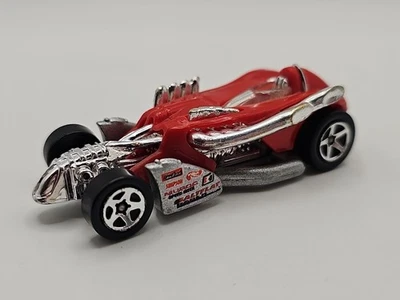 1997 Hot Wheels Saltflat Racer vermelho e cromado 1:64 fundido 3 1/8" carro de corrida - Imagem 1 de 4
