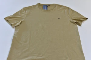 Camiseta para hombre Michael Kors talla M marrón arena - tela texturizada - logotipo en contraste - Imagen 1 de 3