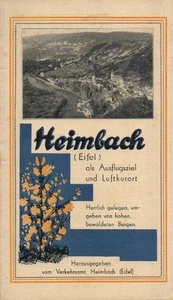 Heimbach (Eifel) als Ausflugsziel und Luftkurort. (Reiseprospekt, um 1938). - Bild 1 von 1