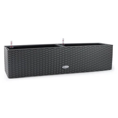 31.5 Inch Rattan Self Watering Planter Indoor Outdoor, Thickened Large Rail F... - Image 1 of 4