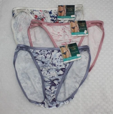 NWT set/3 VANITY FAIR ILLUMINATION STRING BIKINI 18108 CITY GARDEN WORLDS APART - Image 1 of 4