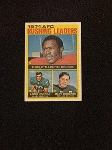 1972 Topps #1 AFC Rushing Leaders Little / Csonka / Hubbard Football Karte - Bild 1 von 2