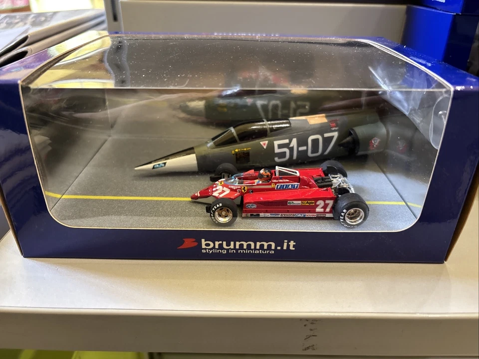 BrummAS31 Ferrari 126ck/F104 Starfighter Aeroporto Istrana 1981+cavalletti - Immagine 1 di 4
