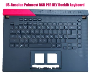 US-Russian Palmrest RGB PER KEY Backlit keyboard for Asus G513QM G513QE - Picture 1 of 2