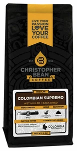 Christopher Bean Café COLOMBIAN SUPREMO Tostado Medio 12oz Bolsa Regular - Imagen 1 de 2