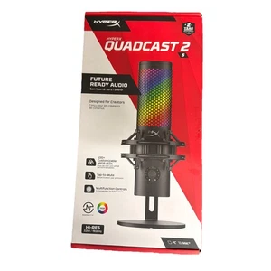 HyperX QuadCast 2 S 20 Hz - 20 kHz Multi-Pattern USB Microphone 9A273A6 - Picture 1 of 5
