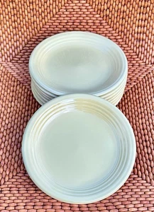 Set Of 8 Gibson China Main Street Light Yellow Salad Plates 8” Round EUC - Picture 1 of 5