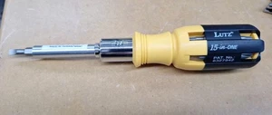 Black&Decker Lutz 15-in-1 Ratchet Screwdriver Black/Yellow New - Picture 1 of 2