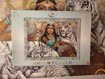 Puzzle 1000 Piezas Karl Bang Colección Plata Jumbo Matriarca Tigres Blancos Foto 1 de 4