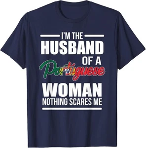 Camiseta con capucha I'm The Husband Of A Portuguese Woman Nothing Scare Me - Imagen 1 de 15