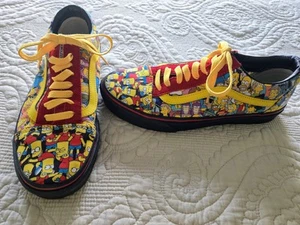 VANS Customs The Simpsons Old Skool Bart Springfield shoes Men 7.5 Women 9 RARE! - Picture 1 of 10