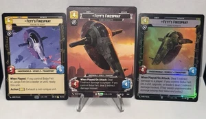 Star Wars Unlimited Jump To Lightspeed Fett's Firespray 1046 + 738 Foil & 184 - Bild 1 von 1