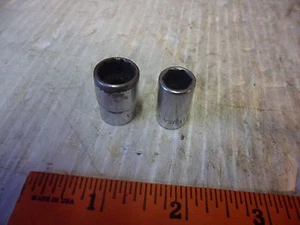  SNAP ON  1/4 drive sockets 7/16 and 11/32  - Picture 1 of 1