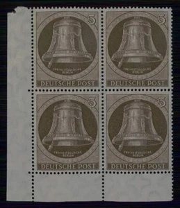 CAMPANA BERLÍN 75 (4) IZQUIERDA 1951 BLOQUE ER-4 inferior izquierda MNH ** M5977 - Imagen 1 de 2