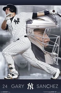 GARY SANCHEZ - NEW YORK YANKEES POSTER - 22x34 MLB BASEBALL 15525 - Picture 1 of 1