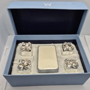 Wedgwood Gift box Present Place Card Name Holders Set Of 4 - Picture 1 of 5