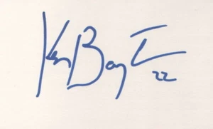 Tarjeta de índice Ken Baumgartner Hojas de arce firmada, Boston Bruins, Kings 3x5 + certificado de autenticidad - Imagen 1 de 1