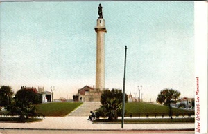 NEW ORLEANS LOUISIANA CONFEDERATE LEE MONUMENT OLD UNDIVIDED BACK POSTCARD - Picture 1 of 2
