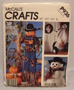 McCalls Crafts Halloween Fall Autumn Decor Easy Sewing Pattern P936/2628 Uncut - Picture 1 of 4