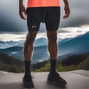 Under Armour Rush smartform 2 in 1 Black shorts 1377154 $100 - Picture 1 of 11