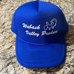 Vtg. Cobra Caps Inuslated Corded Snapback - Blue - Wabash Valley Produce - Picture 1 of 11