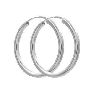 Rohr - Creolen  925/000 Silber  hochglanzpoliert    Ø 20,0mm - Picture 1 of 1