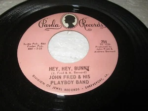 JOHN FRED & HIS PLAYBOY BAND HEY HEY BUNNY 45 7" NM PAULA VINYL LISTEN ROCK - Bild 1 von 2