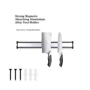 Magnetic Knife Rack Wall Mounted Kitchen Holder Strip Steel Block Strong Magnet - Picture 1 of 16