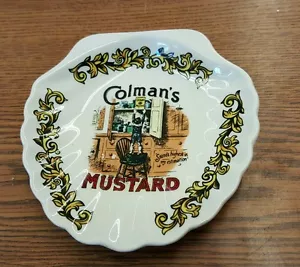 Colmans Mustard Advertising Clam Shell Soap Dish Lord Nelson Pottery England rx - Picture 1 of 2
