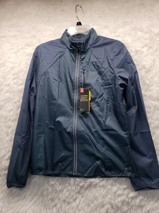 Under Armour Women's Medium Outdoor Impasse Wind Jacket 1350958 Blue Black Small - Picture 1 of 5