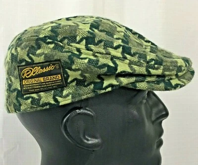 RealBvoice Hawaii Flat Cap Hat R Classic Green Geometric All Over Print One Size - Image 1 of 4