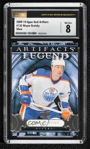 2009-10 Upper Deck Artifacts Legend Silver /75 Wayne Gretzky #135 CSG 8 HOF