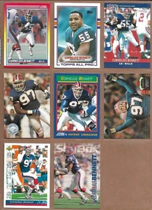 Lote de 8 tarjetas de fútbol americano de la NFL Buffalo Bills Cornelius Bennett 1990-1993 - Imagen 1 de 4