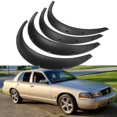 Extensión de guardabarros 4X 4,5" arco de rueda extra ancho para Mercury Grand Marquis Foto 1 de 4
