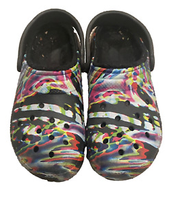 CROCS Unisex-Adult Classic Tie Dye Lined Clog | Fuzzy Slippers Size 8 men