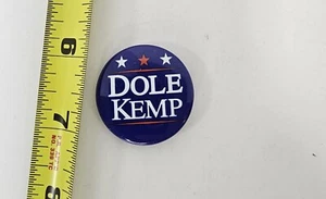 Vintage Dole Kemp Political Campaign Pins Button Republican Presidential - Picture 1 of 2