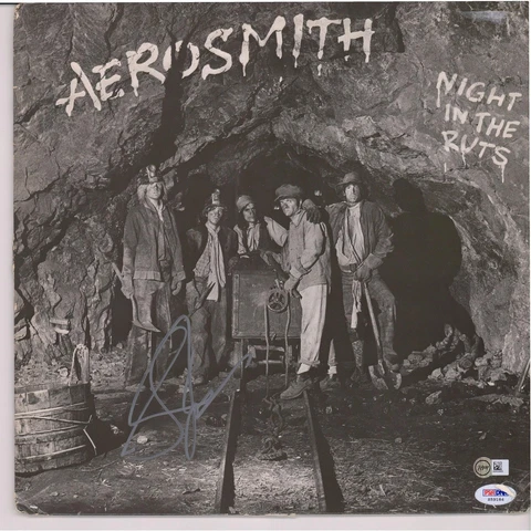 Steven Tyler Aerosmith Autographed Night In The Ruts Album PSA Cover