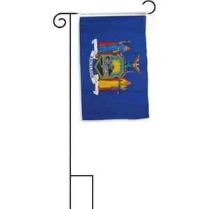 12x18 12"x18" State of New York Sleeved w/ Garden Stand Flag - Picture 1 of 1