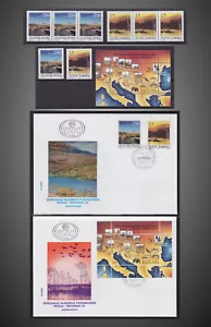 DANUBE RIVER SHIPPING OLD TOWING SHIP LANDMARKS FDC SCT.2099- MI.2479-80 BLK40 - Picture 1 of 1