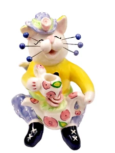 Amy Lacombe Gatos WhimsliClay - Miss Manuela Tea Party Gatos Willits Designs - Imagen 1 de 19